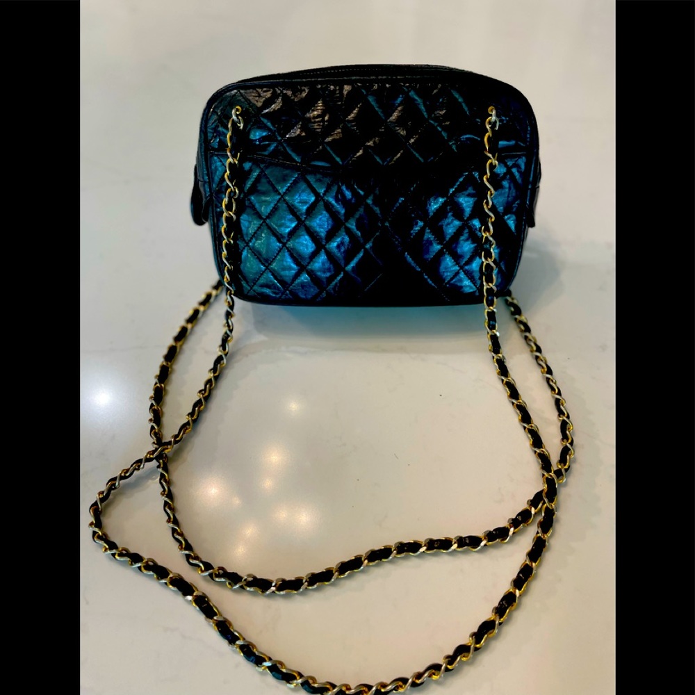 Authentic Vintage Quilted Camera Bag